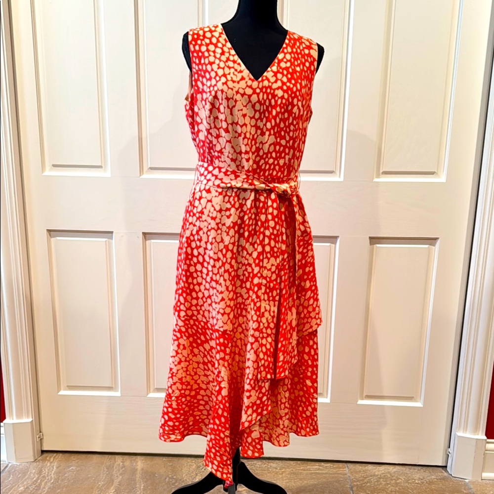 Elegant 100% silk Lafayette 148 Sleeveless Dress - NWT!
